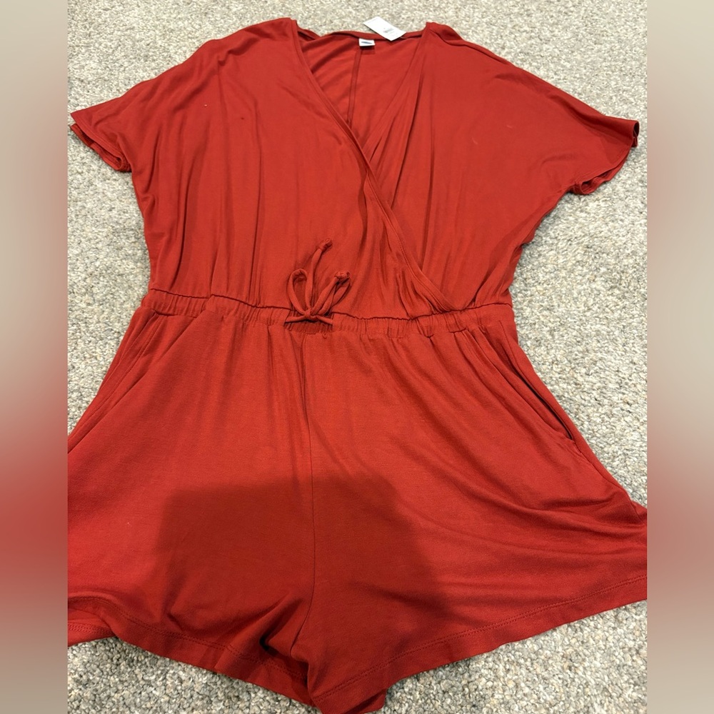 Old Navy Vibrant Red Romper
